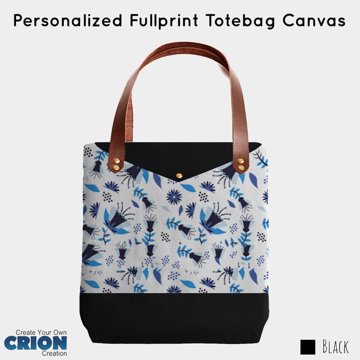 Gambar Personalized Fullprint Totebag Canvas - Batik Floral - By Crion - 2 dari Crion undefined 4 Tokopedia