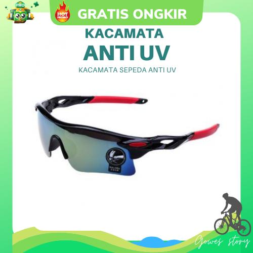 Gambar KACAMATA ANTI UV RAINBOW Kacamata Sepeda Kacamata Gowes - Merah dari Gowes Story undefined Tokopedia