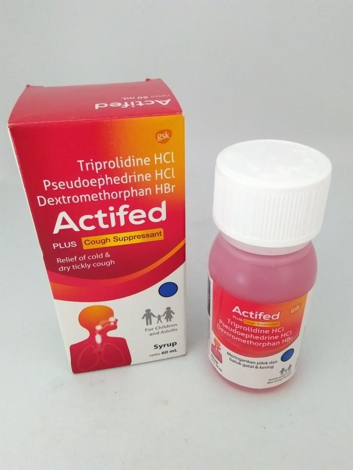 Gambar Actifed Plus Expectorant Sirup 60 ml Batuk Berdahak Obat Pilek & Batuk - Merah dari Toko Serasi Jaya undefined Tokopedia