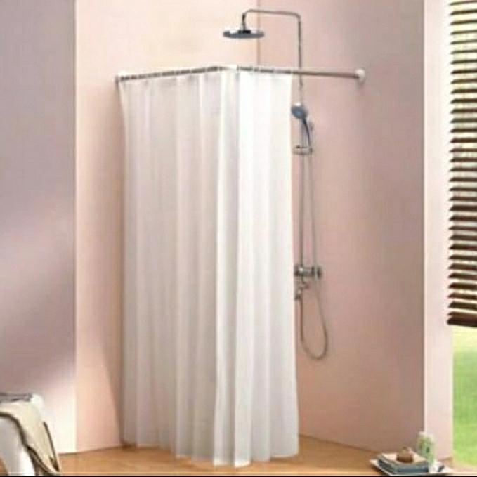 Gambar Tiang Shower Curtain/tiang tirai kamar mandi/tiang horden dari DragonJaya99 undefined Tokopedia