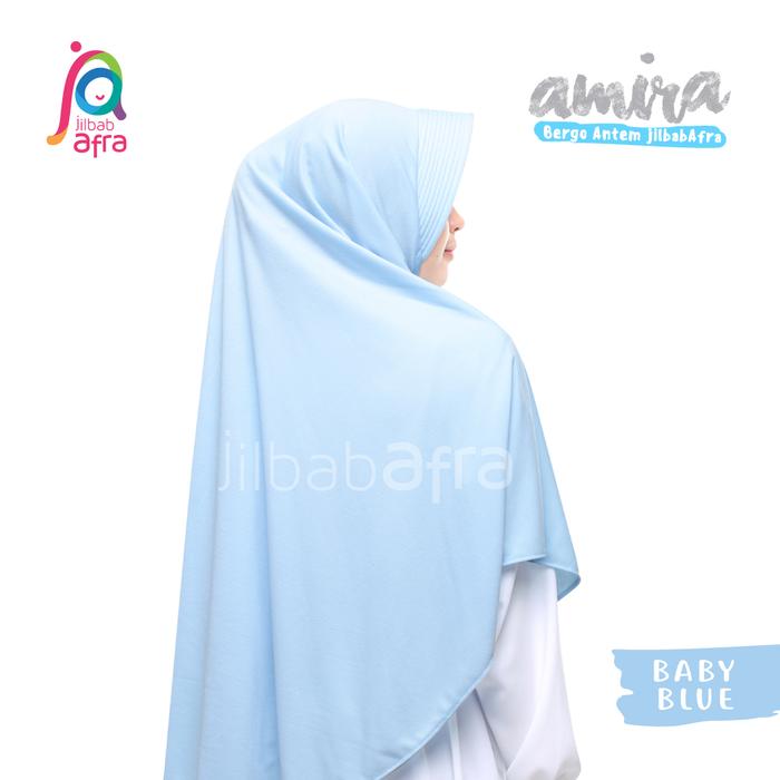 Gambar Jilbab Arfa Amira Bergo Instan Terbaru Warna Baby Blue - XL dari JilbabArfa undefined Tokopedia