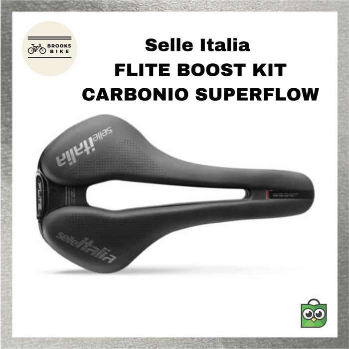 Jual ORIGINAL Saddle Sepeda Selle Italia FLITE BOOST KIT CARBONIO SUPERFLOW  - S - Jakarta Timur - Brooksbike | Tokopedia