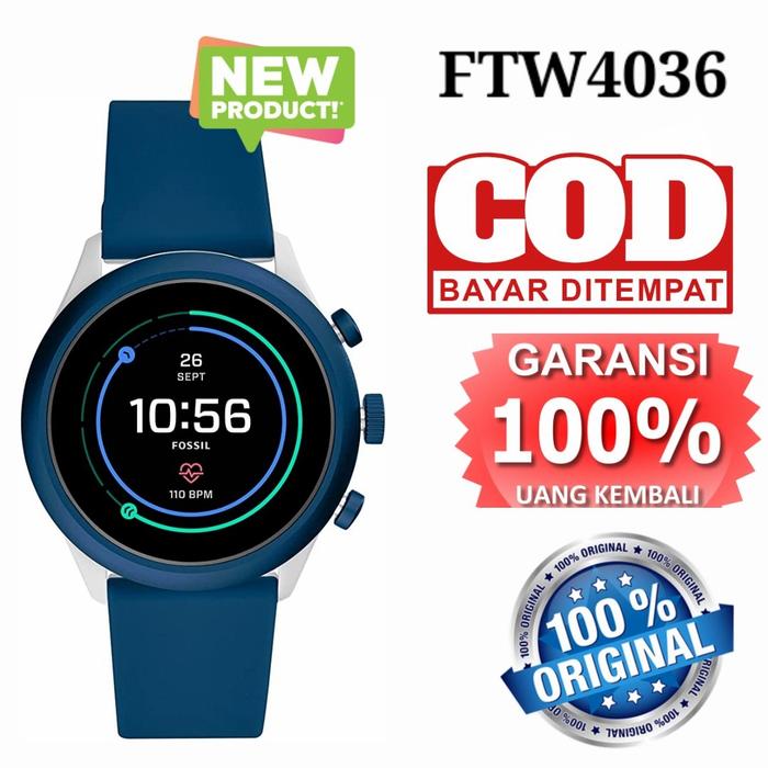 Jual Fossil Sport Smartwatch 43mm Blue 