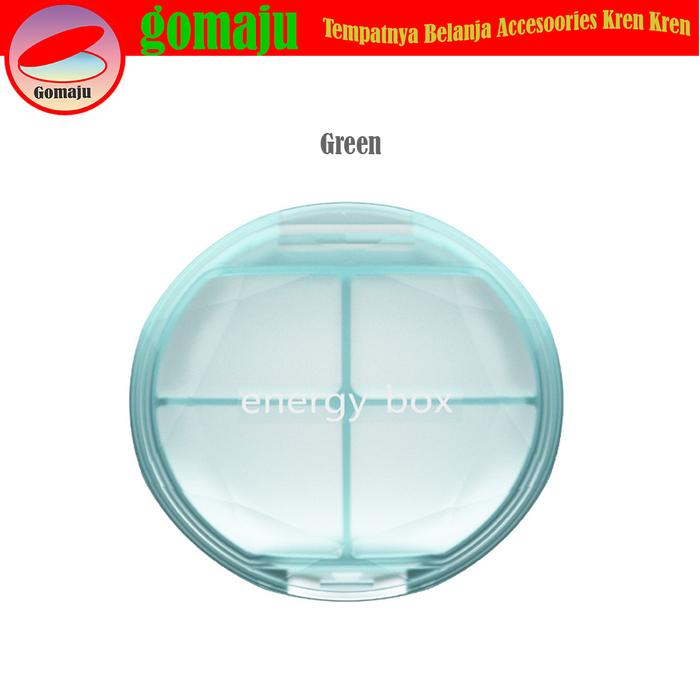 Gambar PILLBOX KOTAK OBAT MEDICINE STORAGE TEMPAT OBAT COMPACT 4-SEKAT - Green dari Gomaju TikStor undefined Tokopedia