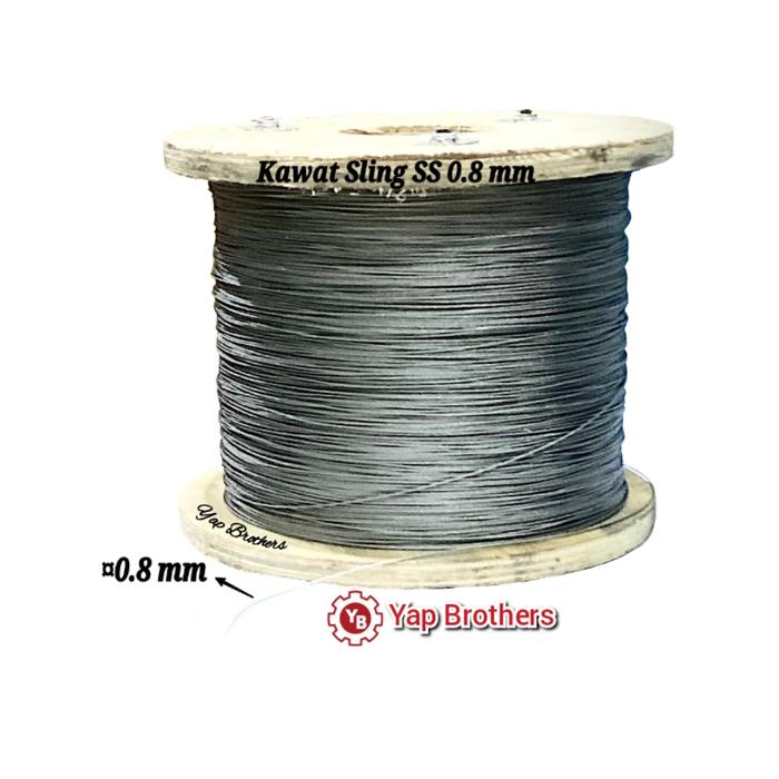 Gambar KAWAT SLING SS 0.8 mm dari Yap Brothers undefined Tokopedia