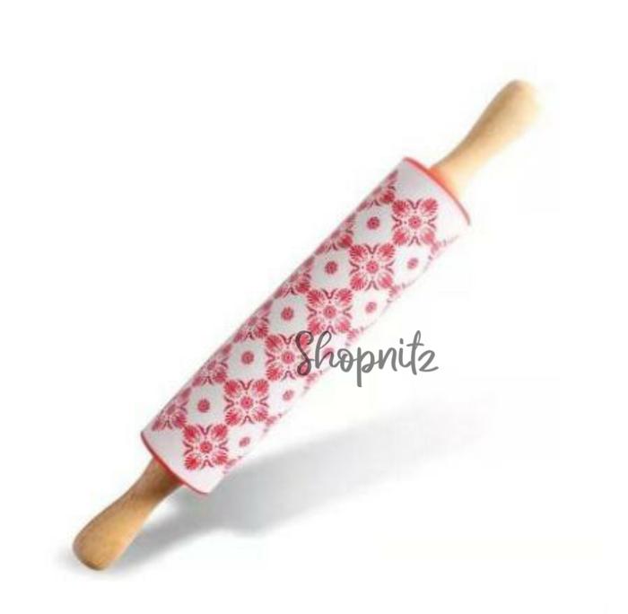 Gambar Pengiiling Adonan Kue Rolling Pin Besar Motif - Merah dari Shopnitz undefined Tokopedia