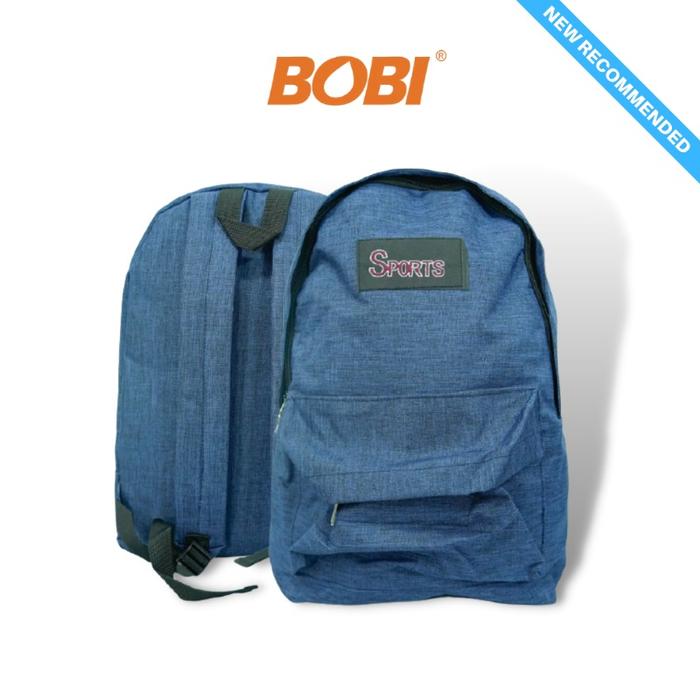 Gambar Tas Backpack Sport - Travel Bag Modern - Tas Ransel Murah Berkualitas - Polos Navy dari BOBI SHOP undefined Tokopedia