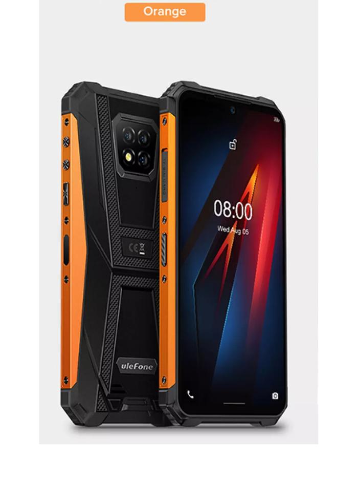 Gambar Ulefone Armor 8 IP68/IP69K Triple Camera NFC 5580 mAh RAM 4Gb 64GB - Orange dari Arwhie OL Shop undefined Tokopedia