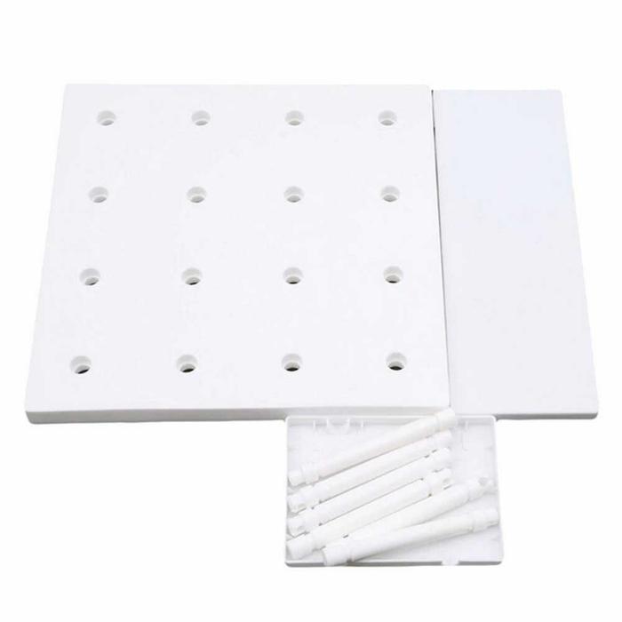 Gambar Rak Papan gantungan Dinding Wall Organizer Hanger Board Hook - Putih dari Sela Rumah undefined Tokopedia