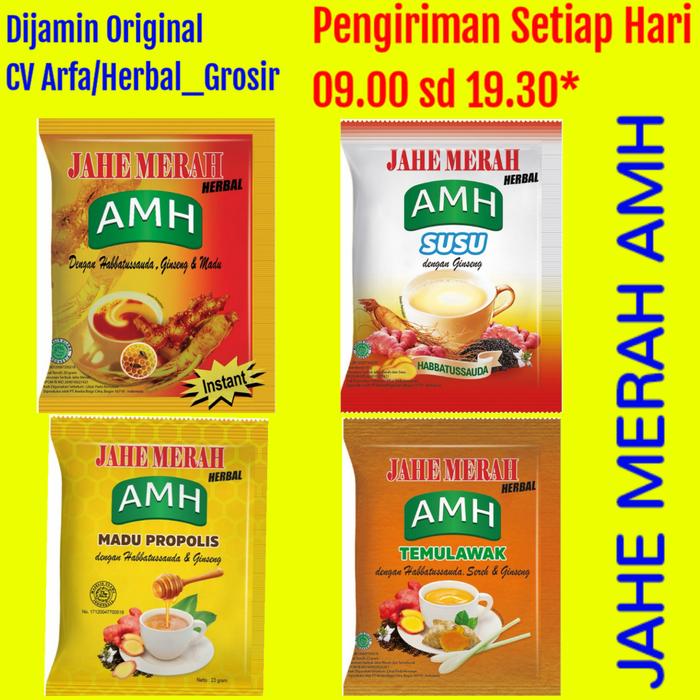 Gambar JAHE MERAH AMH / JAHE MERAH SUPER AMH ASLI HALAL MUI - Buble Wrap dari CV ARFA Herbal Shop undefined Tokopedia