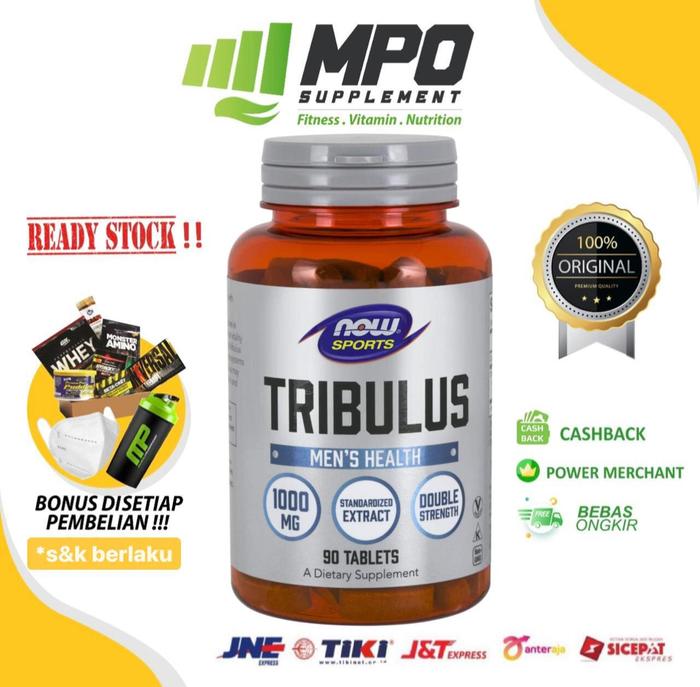 Gambar NOW Sports Tribulus 1000 mg 90 tablets Now Foods Tribulus 1000mg dari MPOSUPPLEMENT undefined Tokopedia