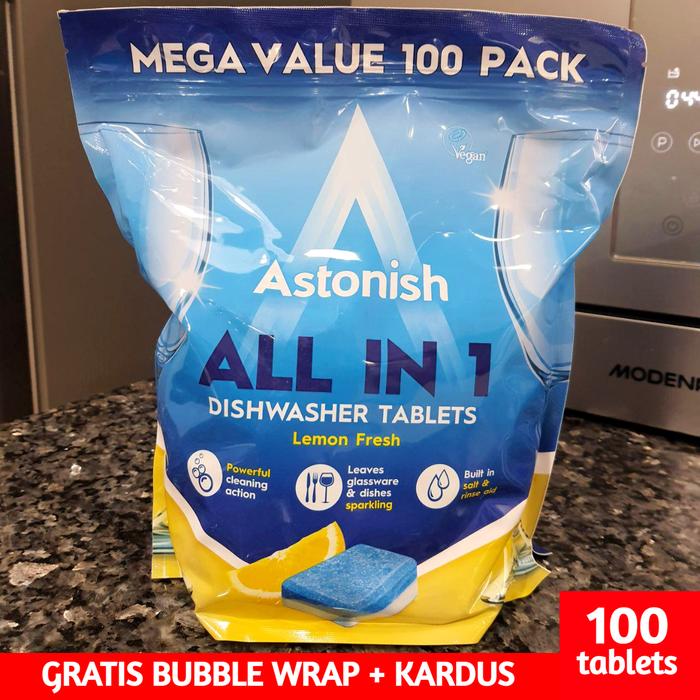 Gambar Tablet Astonish Dishwasher / Pembersih Mesin Cuci Piring - Set 100 Pcs dari SambalAnak undefined Tokopedia