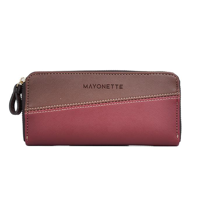 Gambar Mayonette Gala Wallet Dompet Wanita Tempat Kartu, HP dan Uang Wanita - Maroon dari MAYONETTE undefined Tokopedia