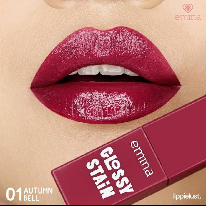 Gambar EMINA Glossy Stain - Emina Lip Tint , Emina Lip Stain - 01 AUTUMN BELL dari Aldera Beauty (aldera.co) undefined Tokopedia