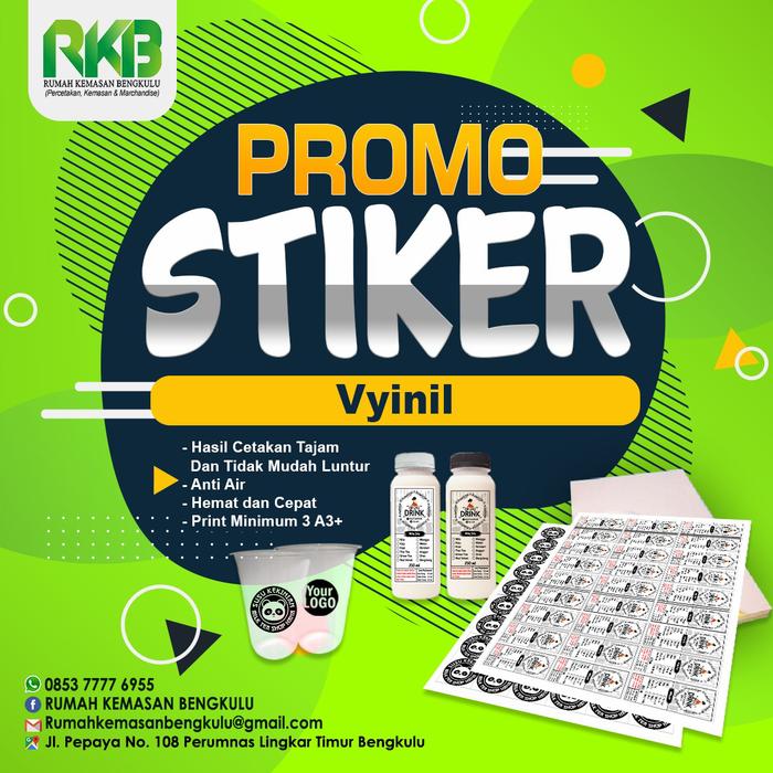 Gambar STIKER VYNIL A3+ dari RUMAH KEMASAN BENGKULU undefined Tokopedia
