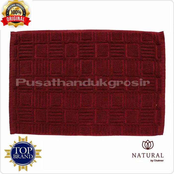 Gambar keset handuk natural chalmer 40x60cm/keset kaki natural - Maroon dari pusathandukgrosir undefined Tokopedia