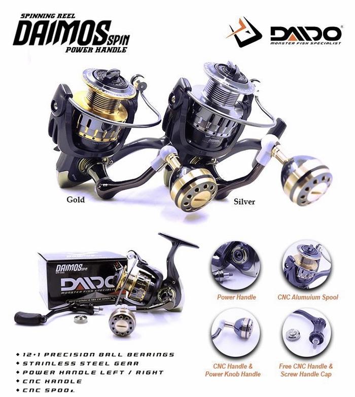 Gambar Reel DAIDO DAIMOS SPIN 6000 | 12+1BB | Power Handle dari OGAWA FISHING undefined Tokopedia