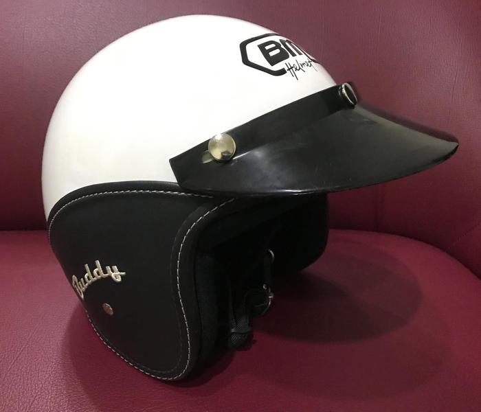 Gambar CUCI GUDANG! HELM BOGO RETRO CLASSIC KLASIK BMC BUDDY dari GE STICKER OFFICIAL undefined Tokopedia