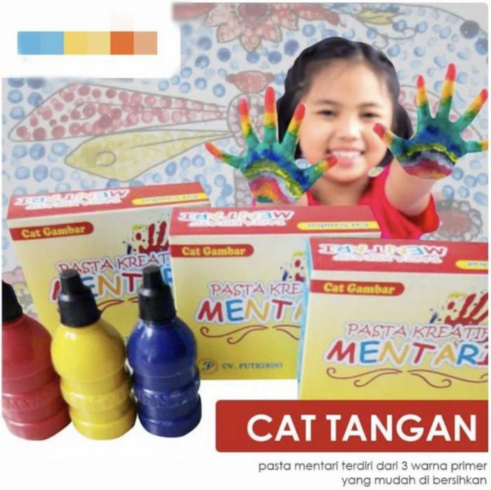 Gambar Cat warna mentari / finger paint / pasta / cat air dari Hallo Geya undefined Tokopedia