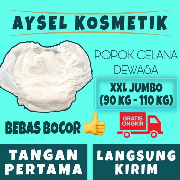 Gambar popok celana dewasa jumbo 3XL isi 10 buah / pempers dewasa / diaper pants / unisex - XXL dari aysel kosmetik jakarta undefined Tokopedia