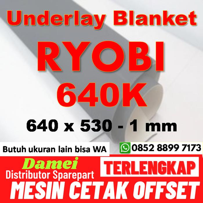Gambar Underlay Blanket Ryobi 640K Spare Part Mesin Cetak Offset Percetakan dari Damei Spare Part Mesin Cetak Offset Print Heidelberg Jakarta undefined Tokopedia