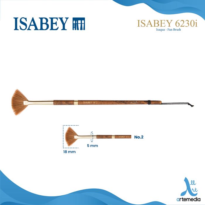 Gambar Kuas Lukis Isabey 6230i Fan Isaqua Brush Short Handle - NO. 2 dari Artemedia_NEW undefined Tokopedia