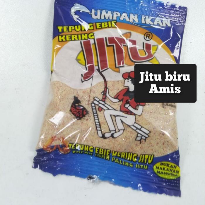 Gambar pelet jitu biru tepung ebie kering umpan mancing ikan mas umpan amis dari reno bird.shop undefined Tokopedia