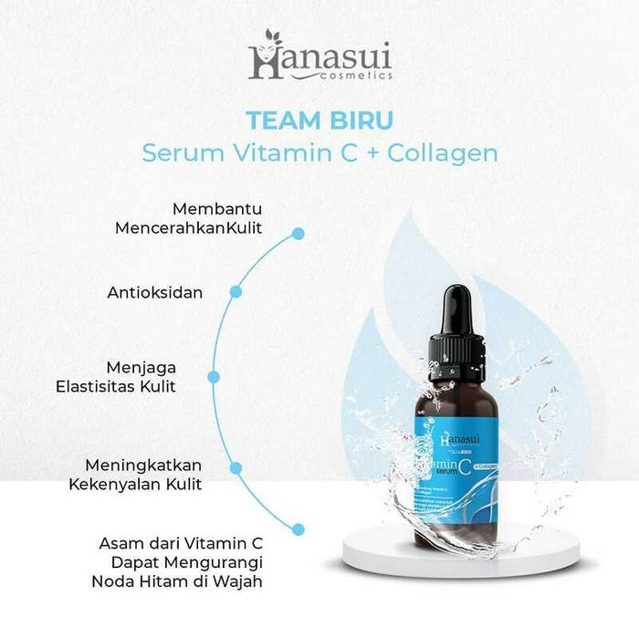 Gambar HANASUI FACE SERUM Gold Whitening Vitamin C Collagen Anti Acne BPOM - VIT C COLLAGEN dari queenbee kosmetik undefined Tokopedia