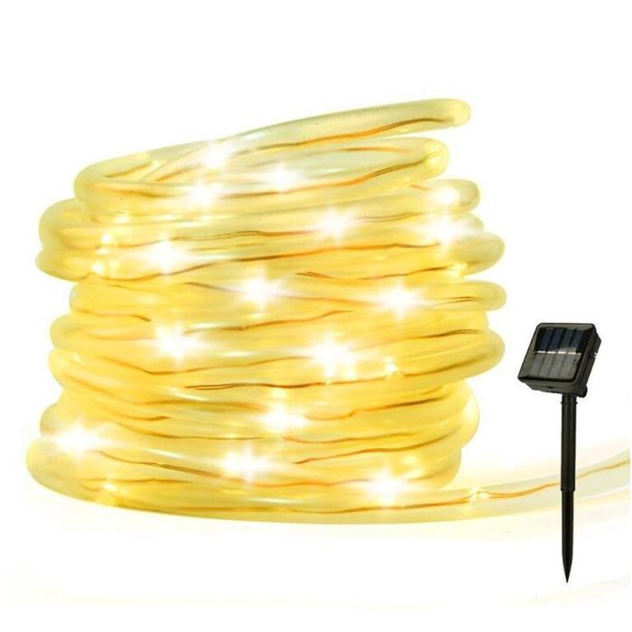 Gambar Lampu String Hias Dekorasi Solar Power 50 LED 7 Meter LISM-10 - Warm White dari Ellen 0lshop undefined Tokopedia