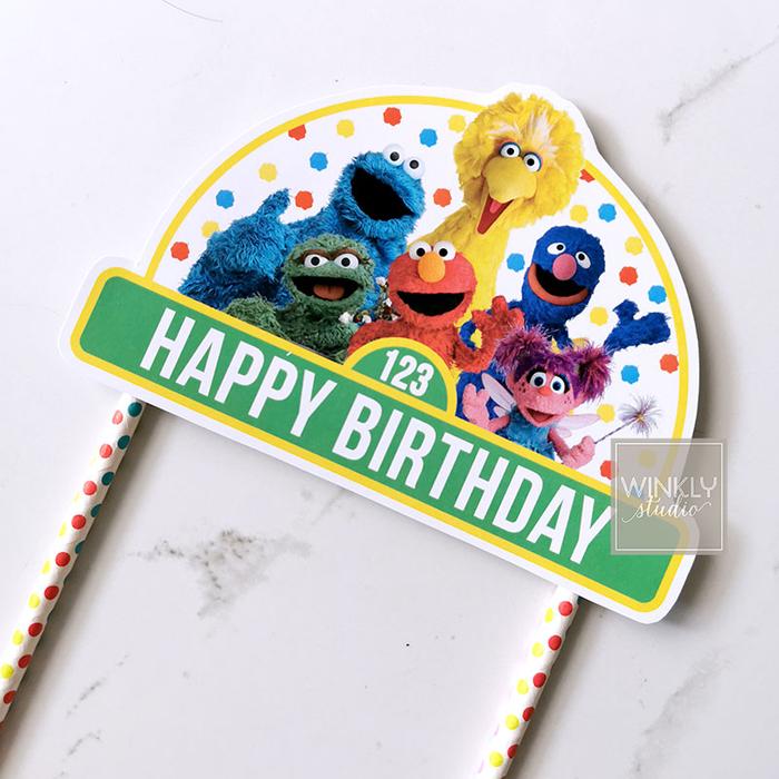 Gambar Cake Topper BOY Kue Tart / Hiasan Kue Ulang Tahun Anak Laki-Laki - Elmo Sign dari Winkly Studio undefined 5 Tokopedia