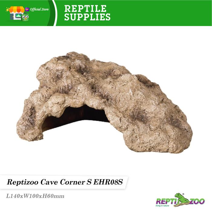 Gambar Reptizoo Hide Cave Corner EHR08 / Dekorasi Kandang Reptil - S dari Reptizoo undefined Tokopedia