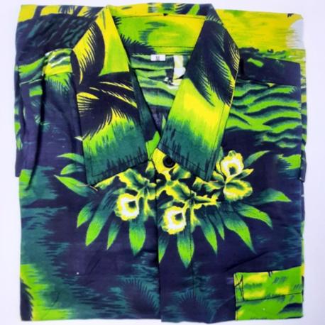 Gambar Kemeja Hawaii Bali Pria Motif Kemeja Pantai Cowok Baju Santai Murah - Hijau, XL dari GampangStore undefined Tokopedia