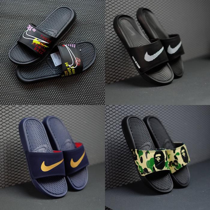 SENDAL NIKE BENASSI VELCRO PLANET NAVY 40-44 Black Victory, 41 di  Wholesale Sneakers Store Tokopedia