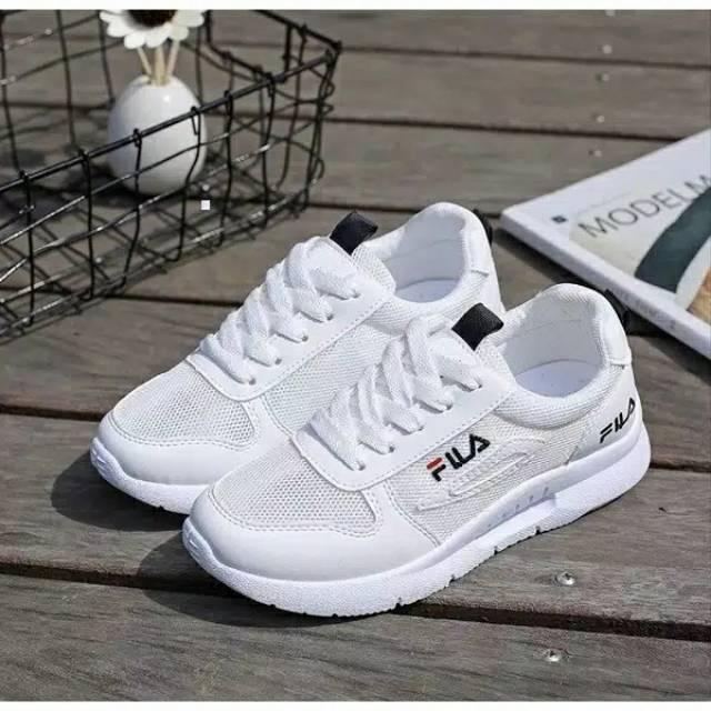 Jual Sepatu Wanita Sneaker Kets Warna Terbaru bisa COD Hitam, 39