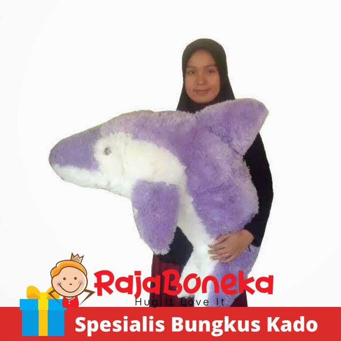 Gambar Boneka Dolphin Lumba Lumba Jumbo Ungu Free Bungkus Kado dan Kartu - Ungu dari Raja Boneka undefined Tokopedia