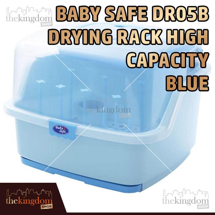 Gambar Baby Safe DR05 DR05B DR05G Drying Rack Container Tempat Rak Botol Susu - Biru, Packing Plastik dari The Kingdom Shop undefined Tokopedia