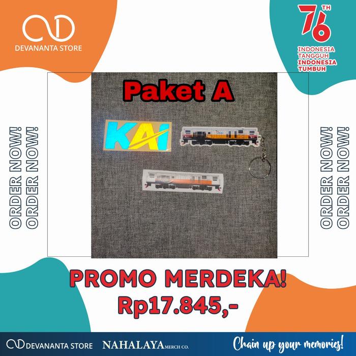 Gambar Promo Merdeka Paket Bundling Kereta Lokomotif CC206 Harga Spesial - Paket A dari devananta.store undefined Tokopedia