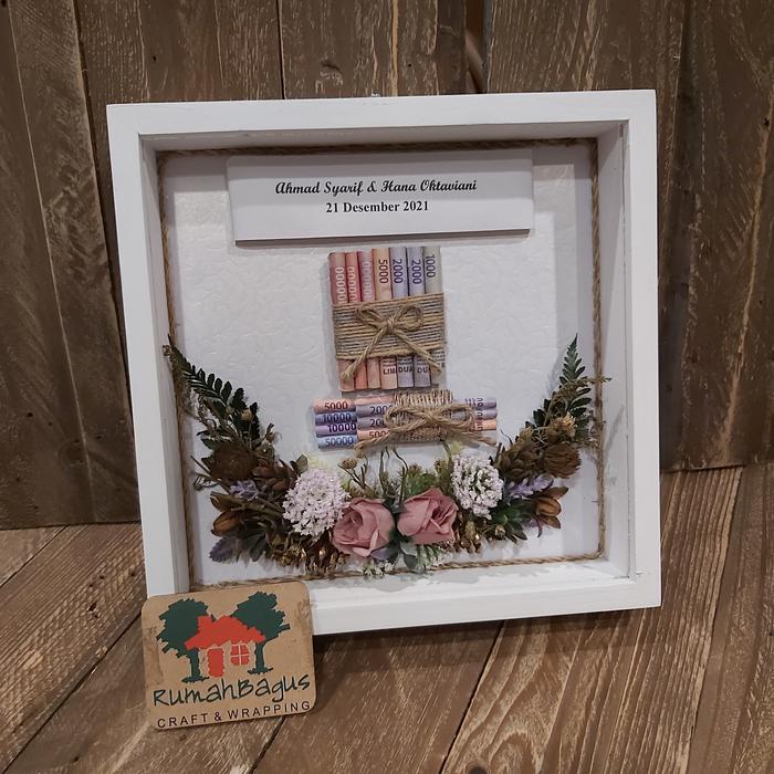 Gambar frame mahar ranajaya 2 - putih lilac dari Rumahbaguscraft1 undefined Tokopedia