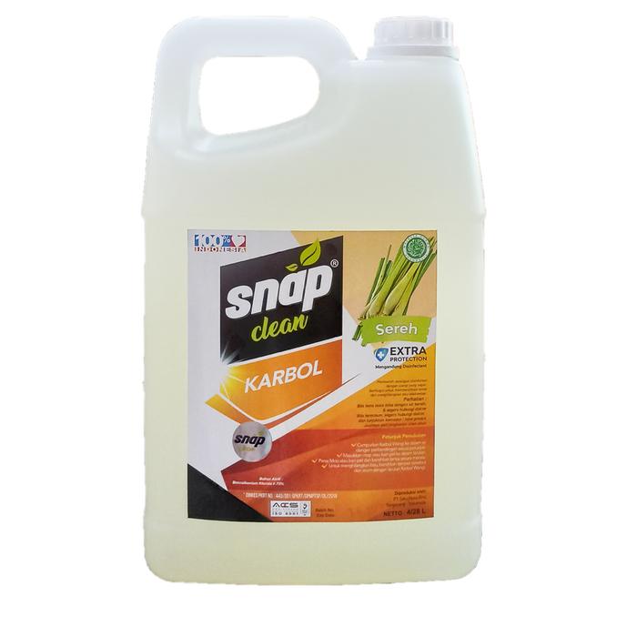 Gambar Karbol Pembersih Lantai Snap Clean 4 Liter Pengiriman Regular - Lemon dari HealthyKlin undefined 2 Tokopedia