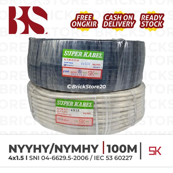 Gambar Kabel NYMHY NYYHY 4X1,5 4X1.5 100 METER Super Kabel 100 METER dari Brickstore_NEW undefined Tokopedia