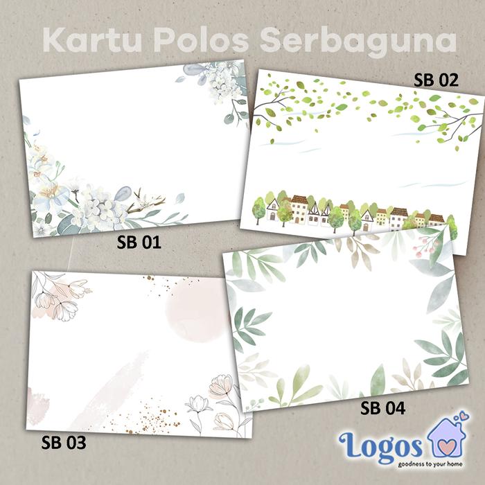 Gambar Kartu Polos Serbaguna ucapan terima kasih Thank you card gift card tag - SB-04 dari Logos undefined Tokopedia