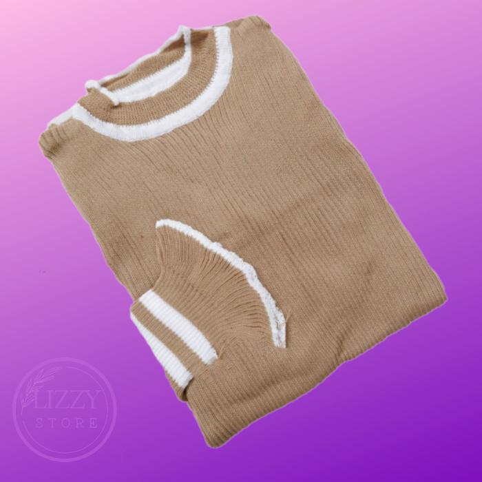 Gambar NEW Blouse Wanita / Song Hye kyo turtleneck kriwil /Baju Wanita Style - Nude dari LIZZY-STORE undefined Tokopedia