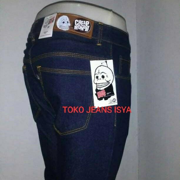 Gambar Celana Jeans Pria | Denim Pria Slim fit CheapMonday size 27 - 36 - Blueblack, 27 dari toko jeans isya undefined Tokopedia