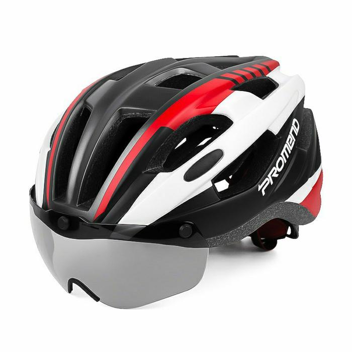 Gambar • WATCHKITE  • PROMEND TK-12H22 Roadbike 2 in 1 Helem Aero Helm - black red dari D TOYS 99 undefined Tokopedia