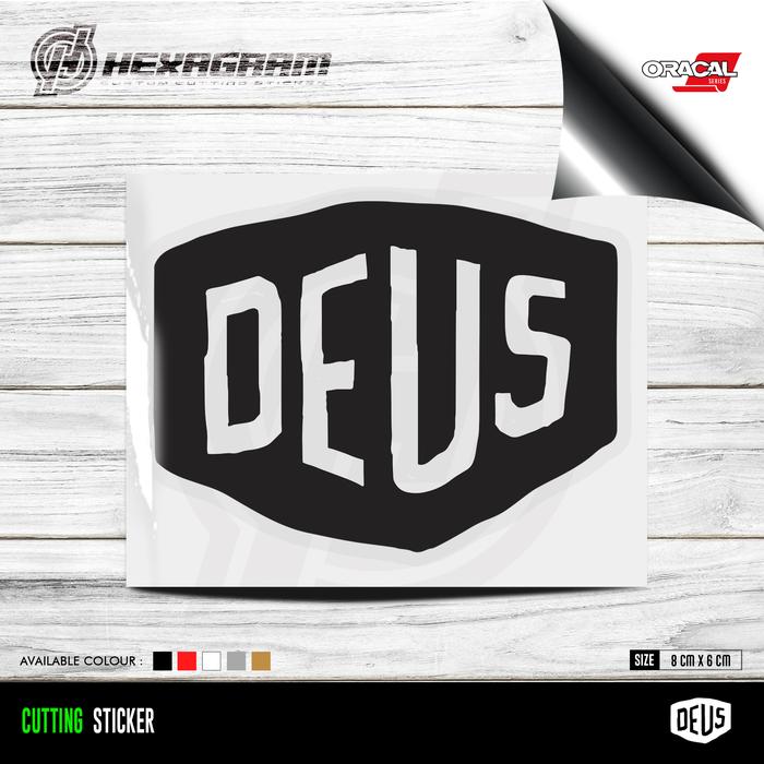 Gambar Cutting Sticker Deus ex Machina Logo | Stiker Logo Deus ex Machina - Hitam dari Hexagram Stiker undefined Tokopedia