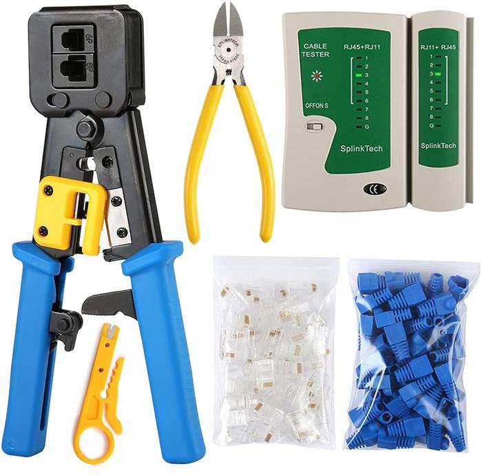 Gambar Crimping Tool set ez anti gagal Cat5 Cat6 paket networking con cat6 dari Myshop67 undefined Tokopedia