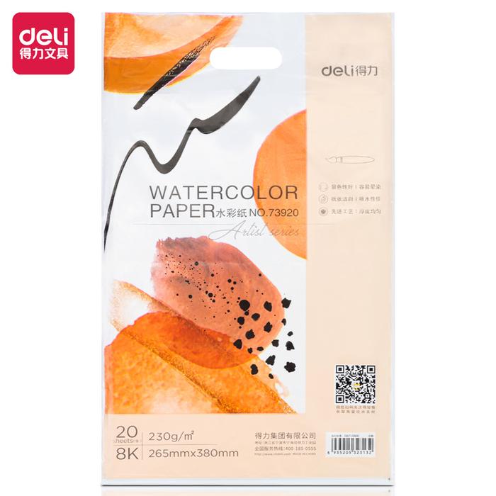 Gambar Deli Watercolor Paint Paper / Kertas Gambar Canvas 20Lembar 739XX - 8k dari Deli Stationery Indonesia undefined Tokopedia