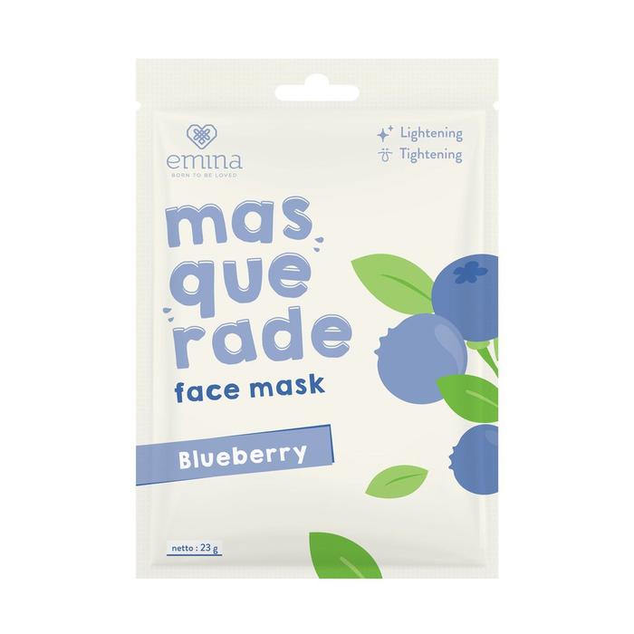 Gambar READY! Emina Masquerade Face Mask/ sheet mask emina - BLUEBERRY MASK dari beautyshopindo undefined Tokopedia