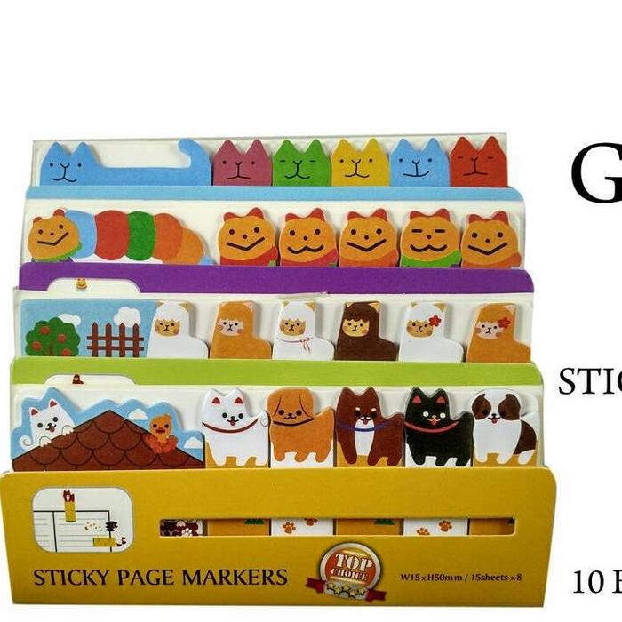 Gambar index mark plastik/ post it /penanda buku - fancy dari Beng Beng 123 undefined Tokopedia