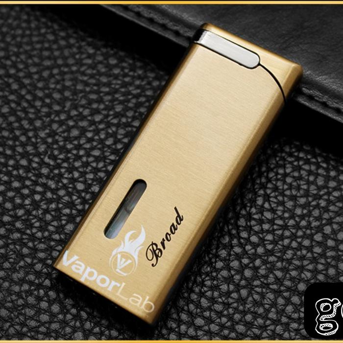 Gambar mancis korek api bara gas isi ulang BROAD elegant slim lighter murah - 1387-GOLD dari vstore official undefined Tokopedia